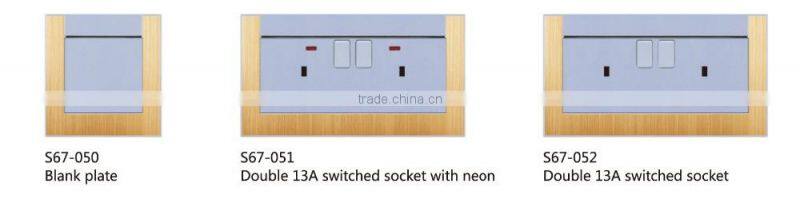 Electrical socket outlet touch delay switch for home