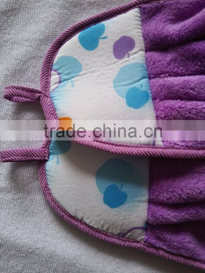 coral velvet hand towel