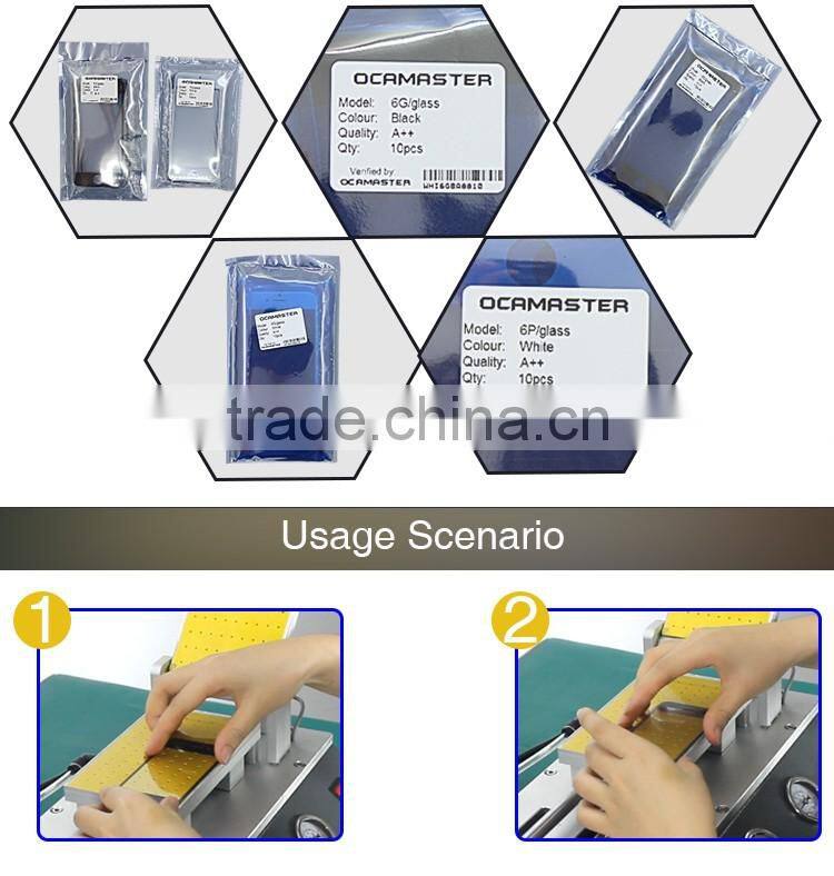 One-up Manufacture OCAmaster Stable Quality LCD Front Glass For iPhone LCD Refurbishing