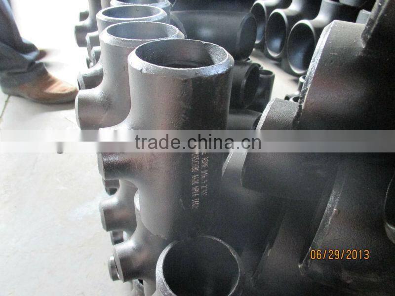 mild steel pipe fittings seamless carbon steel tee