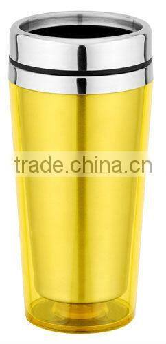 insulated coffee mug with handle and lid