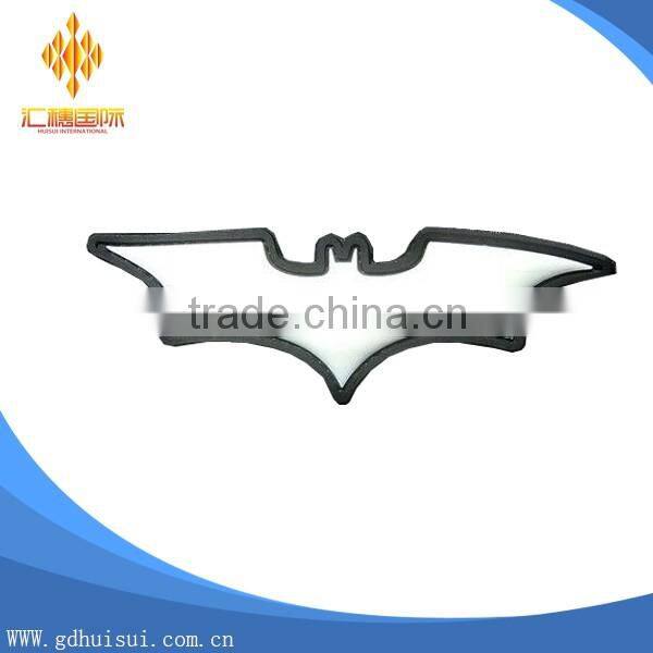 Top quality cheap custom bat shape PVC patches