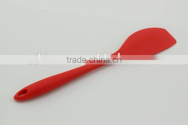 red color pastry &baking tools one piece silicone spatula