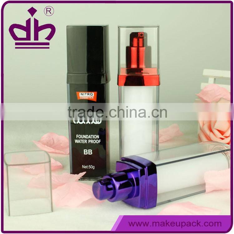 White plastic compact air cushion bb foundation case