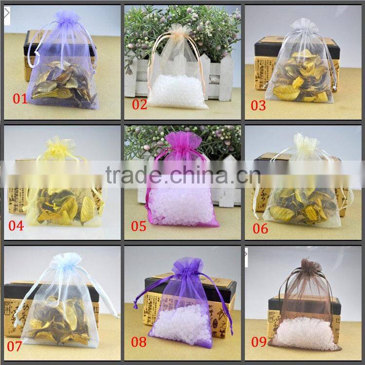 In Stock Mixed Color Wedding Favour Wholesale Gift Organza Bags Pouch