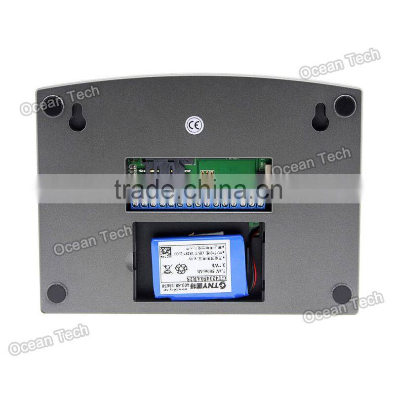 wireless Smart LCD display GSM alarm system,with 8 wired defense zones and 99 wireless defense zones