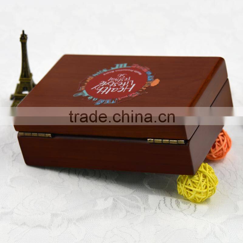 Unfinished Lightweight Wood Recipe Box with lids