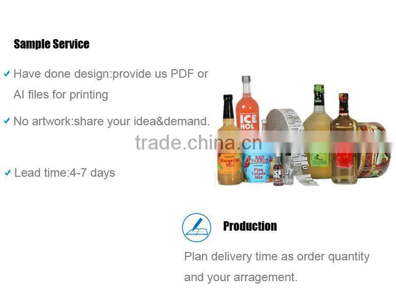 Customized Shampoo Bottle Label Design Packaging In China