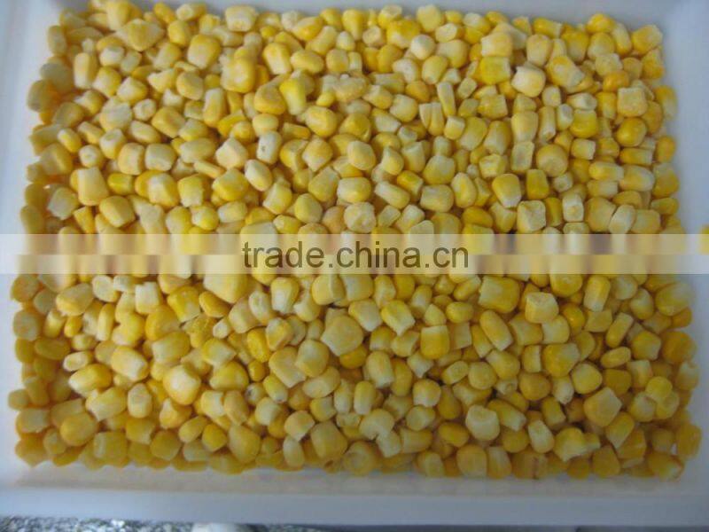 NO-GMO Frozen sweet and yellow corn kernels