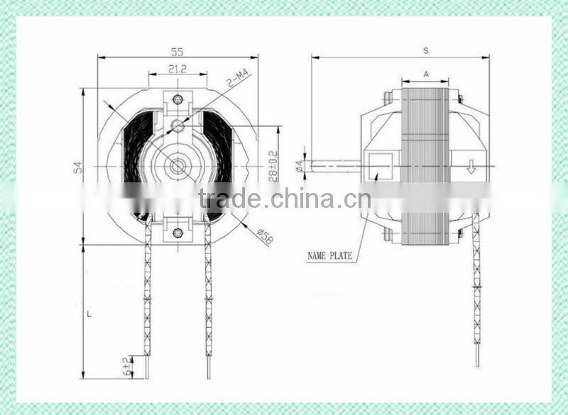 high speed exhaust fan motor