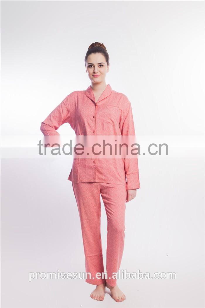 100% rayon printing night suit for ladies' home wear