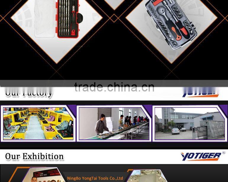 45PCS Tools set computer repair kit cutter hex keys 1/4'' Dr.socket ratchet handle 2'' long adaptor