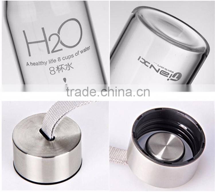 Cosmetic Joyshaker Glass Water Bottle With Infuser