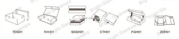 luxury custom design cardboard flat candle packing box for glass jars