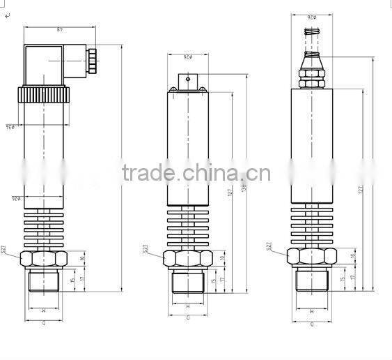 High temperature pressure transmitter with cooling fan