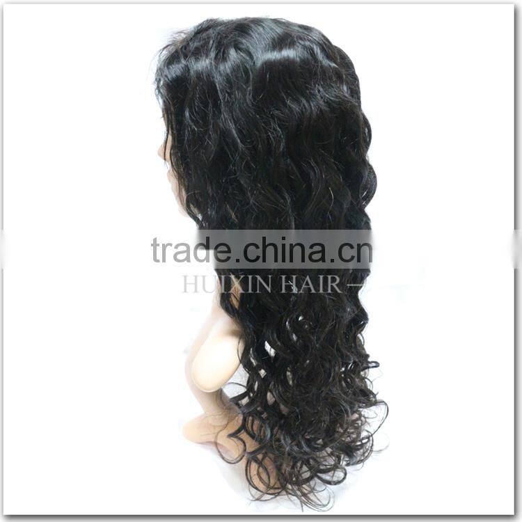 Natural Black peruvian Virgin Hair Wig Unprocessed Remy Human Hair Full Lace Wig Wholesale Cheap