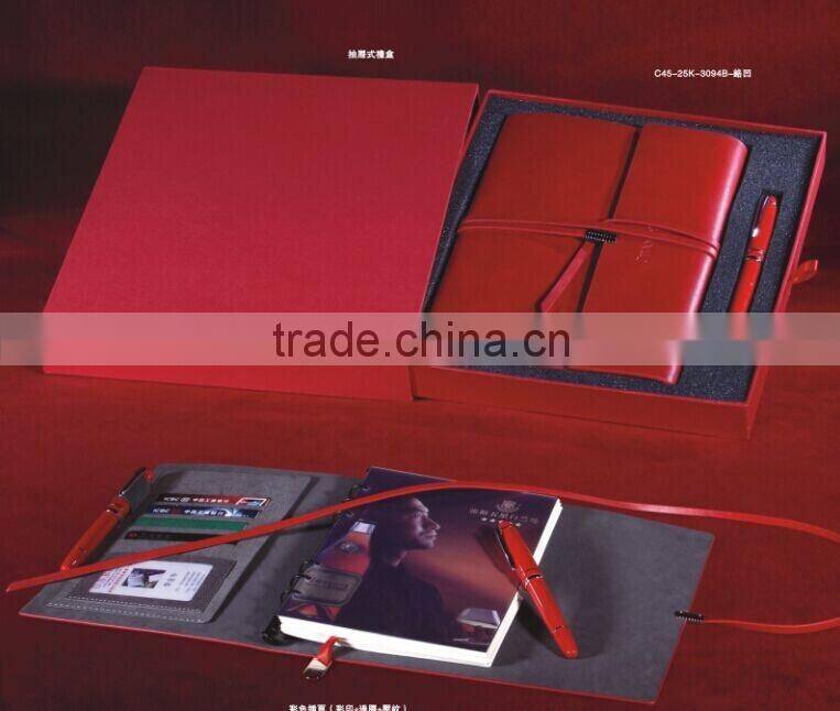 GT093 high quality promotional gift notebook and pen set
