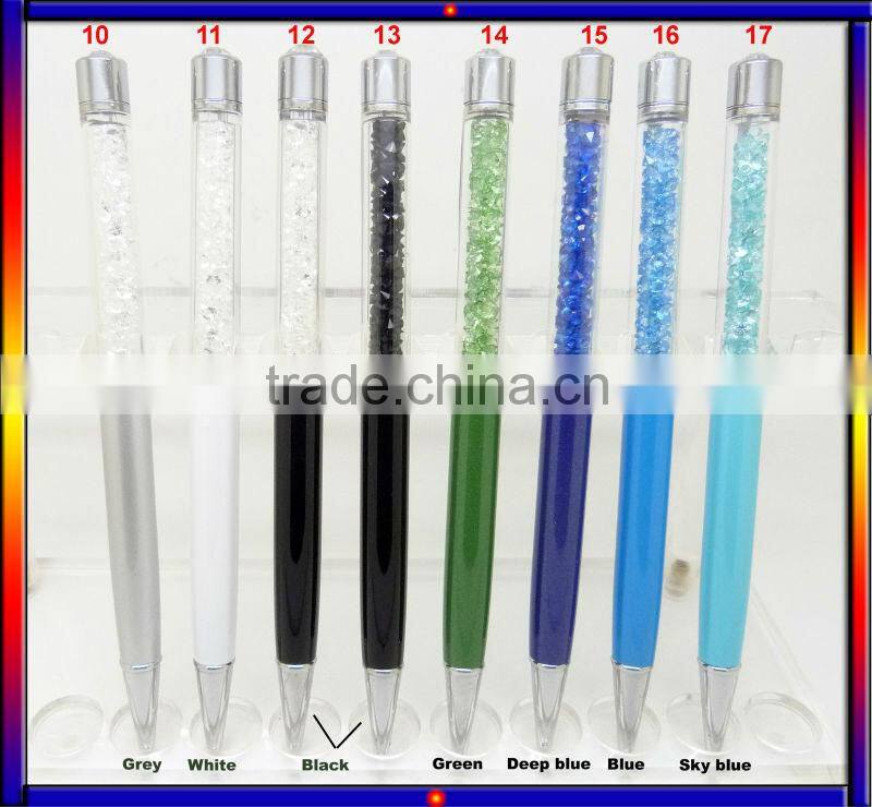 Free shipping SWS0054 diamond pocket mirror&crystal metal ball pen&crystal USB 2.0 flash driver Newest promotional gift sets