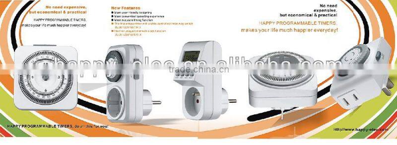 Daily mechanical timer plug