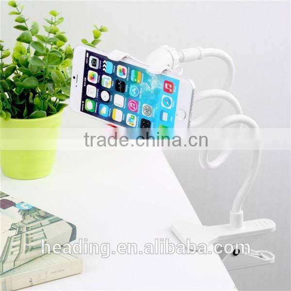 For lazy guys long arm mobile phone bracket for desk