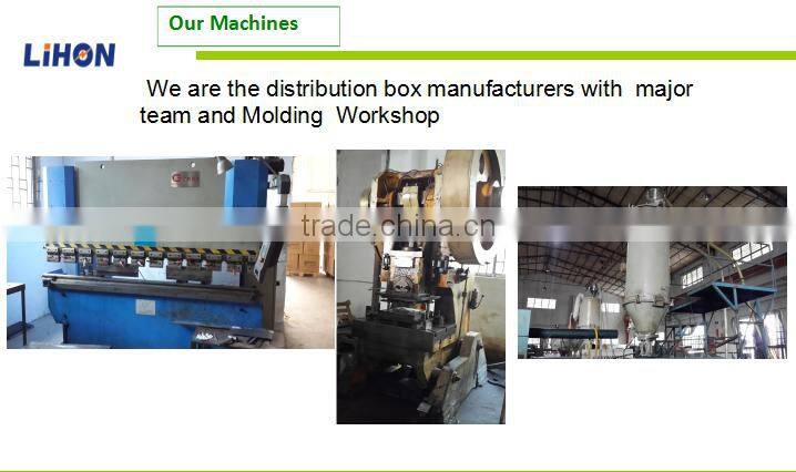 13 way metal base transparent cover power distribution box with more knockouts