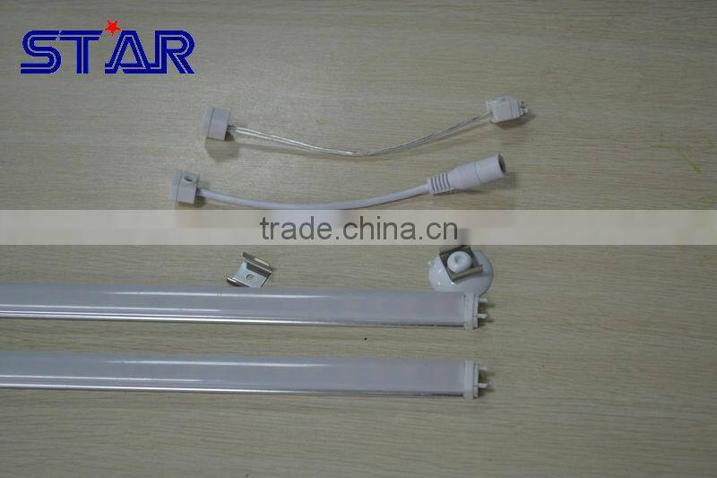 RGB SMD5050 72led/meter Aluminium 12v LED Rigid Bar Light with CLEAR cover
