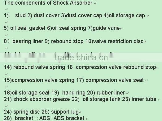 China Supplier New Products Professional Shock Absorber