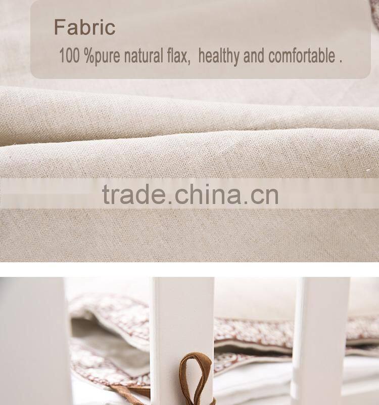 100% linen flax baby and child mat baby pillow & bolster set for summer with pillow