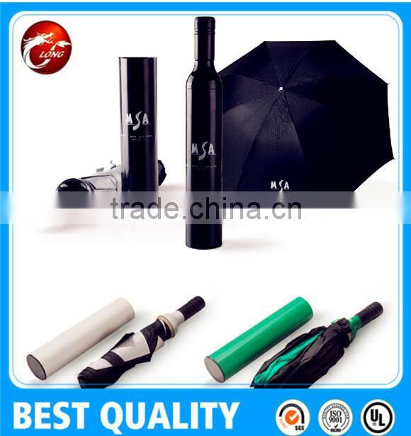 8 Pannels 0%Wine Umbrella 3 Fold Umbrella Advertising Wine Bottle Shape Umbrella