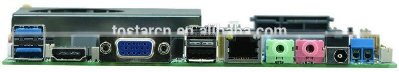The 4th generation Haswell_U / broadwell i3 / i5 / i7 Thin Mini ITX motherboard with 1 Gigabit ethernet nic ports 6 serial