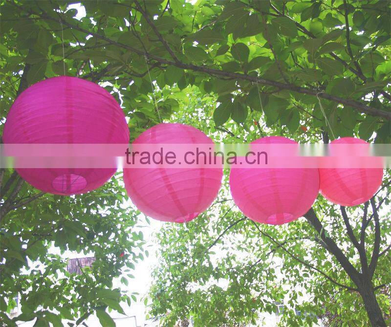 YIWU PARTYSUPPLIER 8" 12" 16" Assorted Eyelet Paper Lanterns