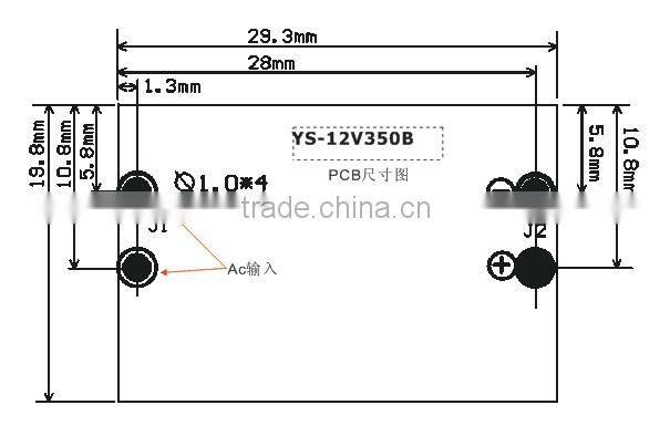 ultrathin power supply 3.3v led ultrathin power supply