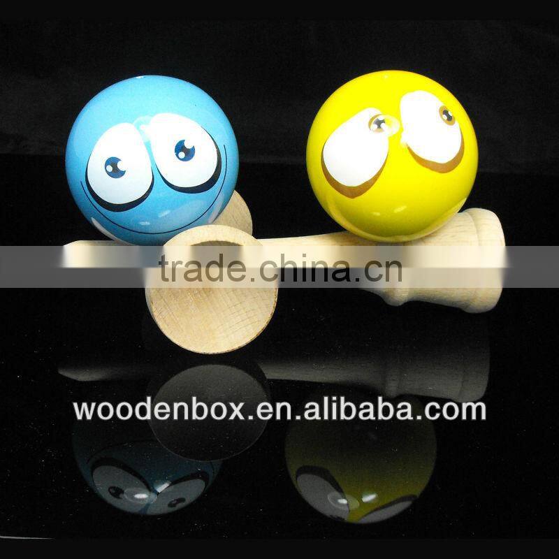 Cup & Ball Kendama Japanese Wooden Educational Skills Tricks Pocket Toy Traditional Wood Game