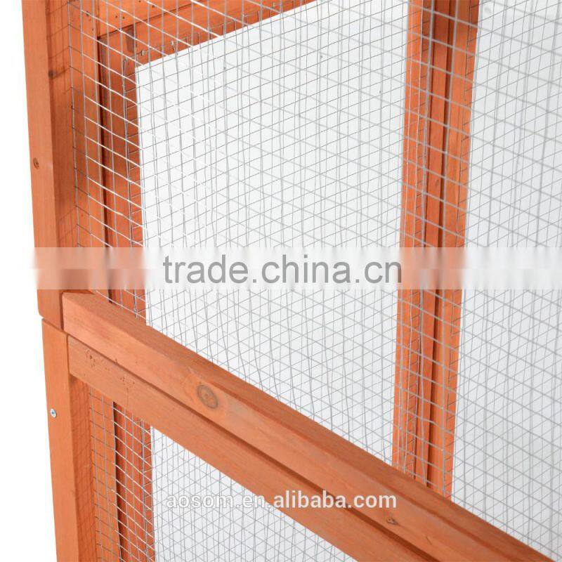 Pawhut 71" Large Vertical Outdoor Aviary Bird Cage - Golden Red