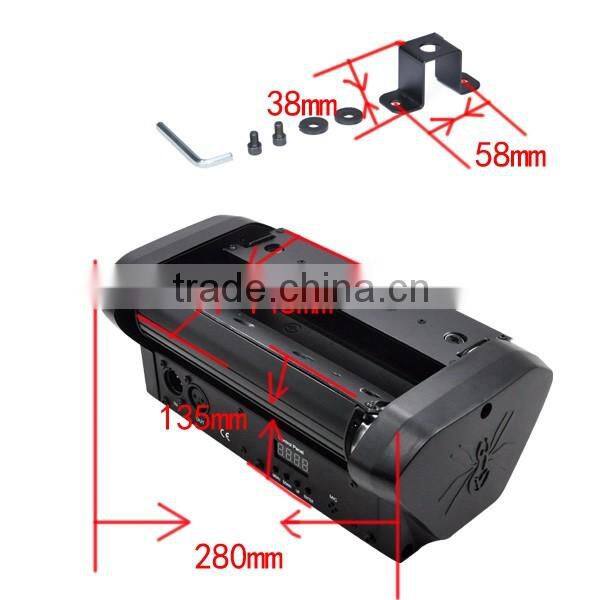 400mW Green 8lens small-beam Moving-Head MiniSpiderLaser Light