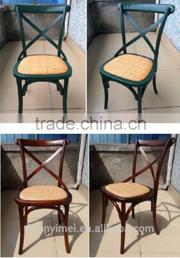 Wooden Antique Cross Back Dining Chair