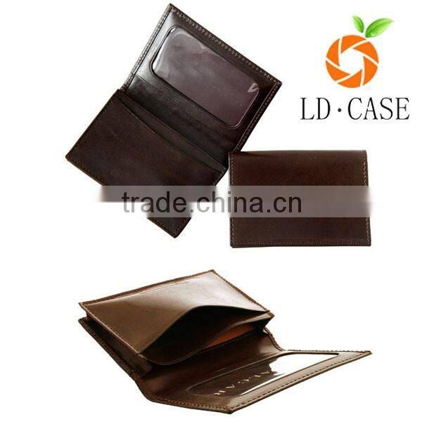RFID blocking vintage genuine leather travel wallet with card and ticket holders