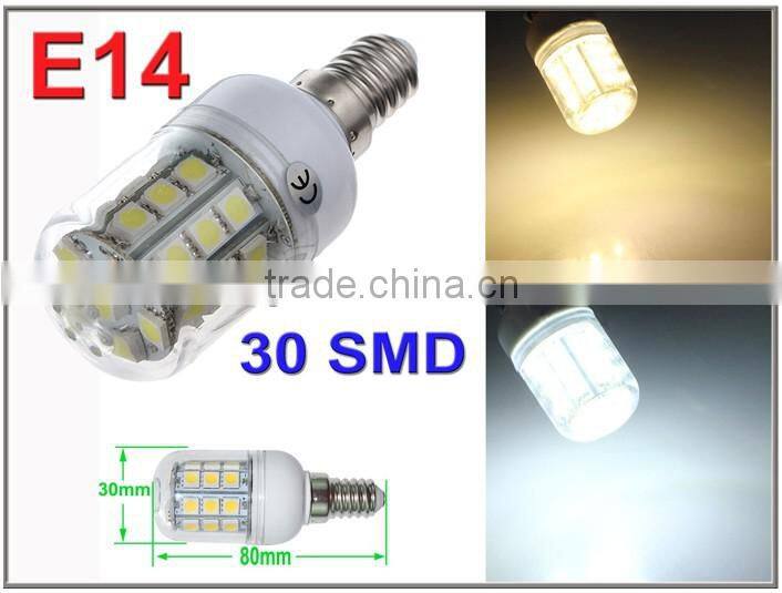 e14 led bulb with 30PCS OF Superbright 5050SMD