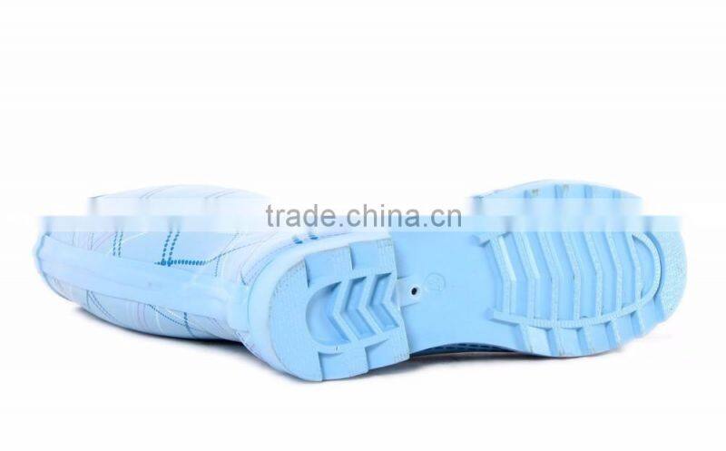 Hot sell blue color rain boots for women