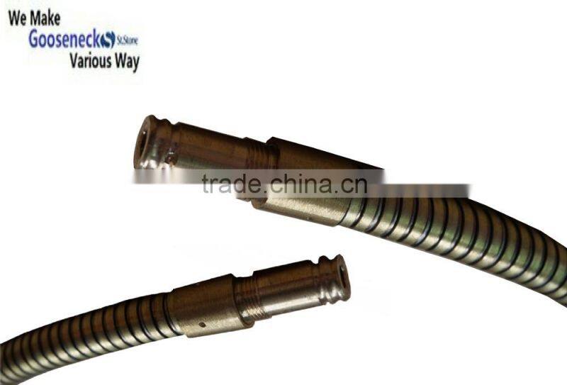 Custom retro LED bronze gooseneck tube