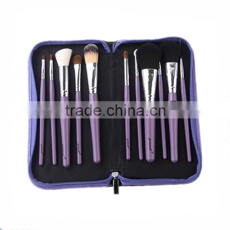 11pcs Complete Makeup Set Synthetic Cosmetic Brush