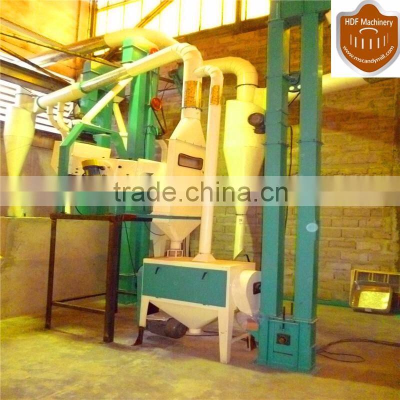 Whole set maize flour milling machine for sale