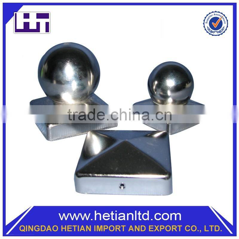 Alibaba China New Design Decorative Iron Aluminum Fence Post Cap