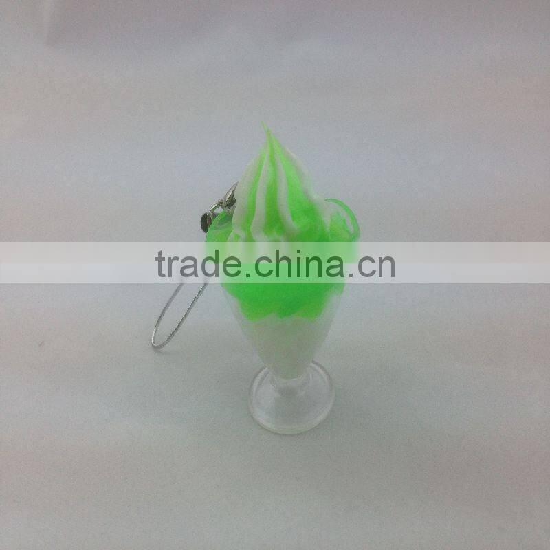 Fake ice cream with fake fruit for display / MADE IN CHINA