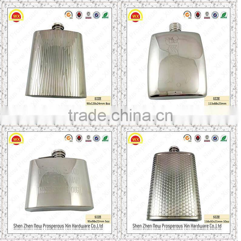 8 oz Stainless Steel Water Liquor Alcohol Hip Flask