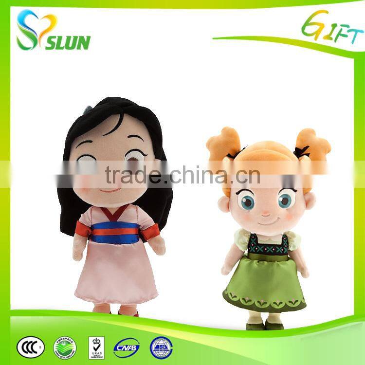 High quality custom plush toy girl doll plush doll girl