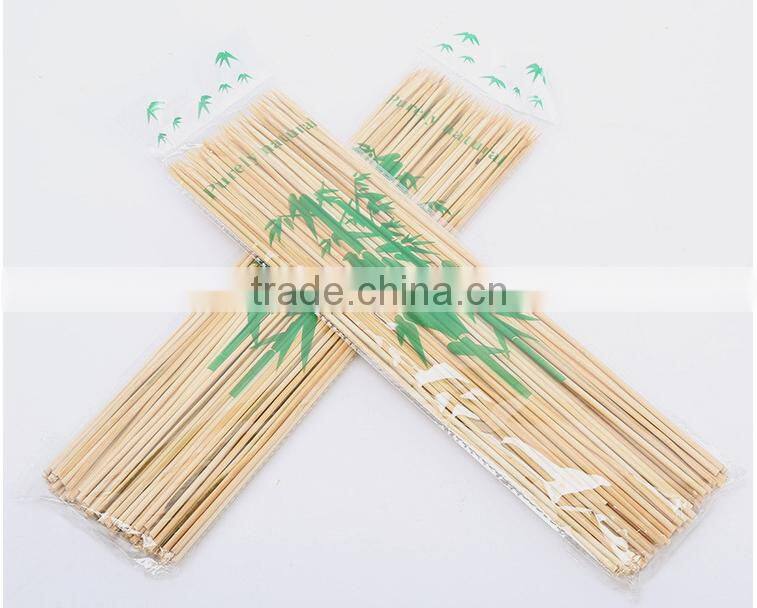 HY Factory Wholesale Natural BBQ Use 4.0mm*40cm bamboo skewers or bamboo sticks