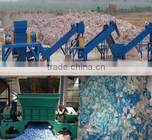 double shaft 7.5kw e-waste aluminum cans shredder