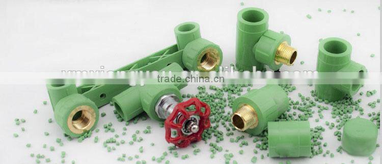 PPR pipe fitting 90 degree male brass elbow