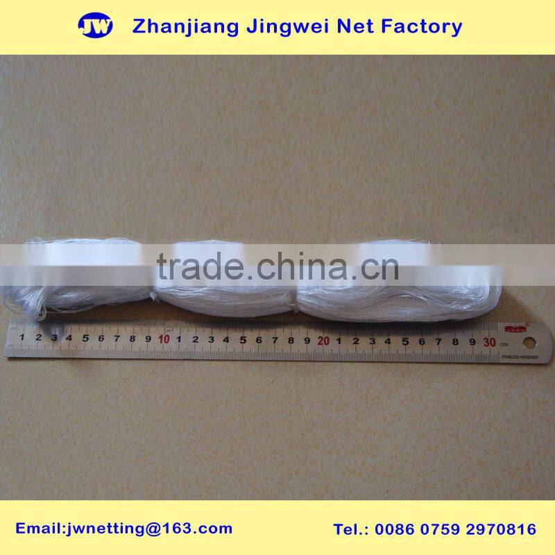 Polyester / Nylon Multifilament Fishing Net, Natural white or Snow white color